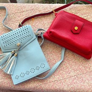 Stylish Red and Blue Women's Handbag lot